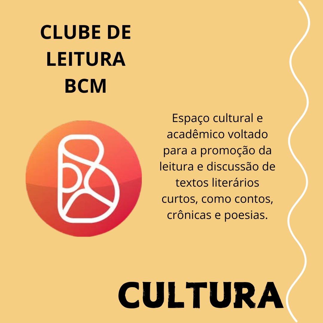 Clube de Leitura BCM - leitura e discussão de textos literários curtos